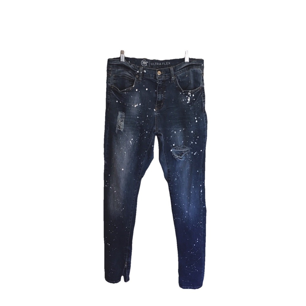 Arizona Ultra flex 360 Stretch Dropped Crotch Jeans Med Blue Men's Size 32x32